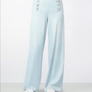 rachel rachel roy dusty blue wash sailor pants